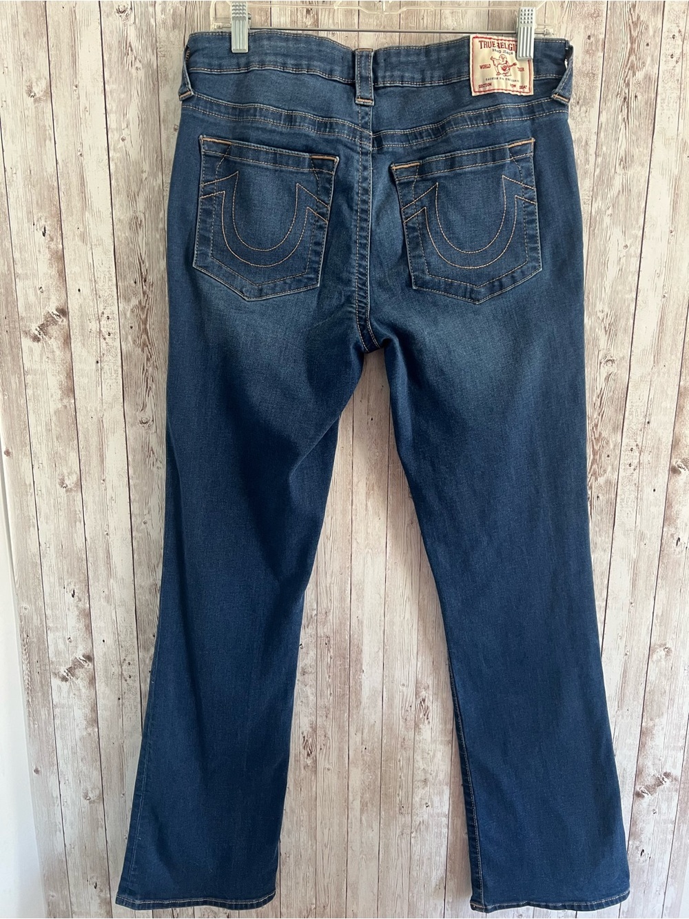 True Religion Becca Mid Rise Blue Bootcut Jeans Western Size 33 - Picture 2 of 5